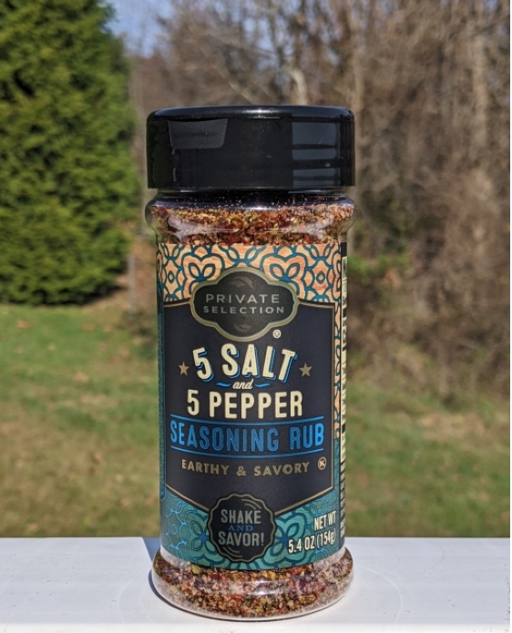 5-Salt and 5-Pepper Seasoning Rub Private Selection 5.4oz