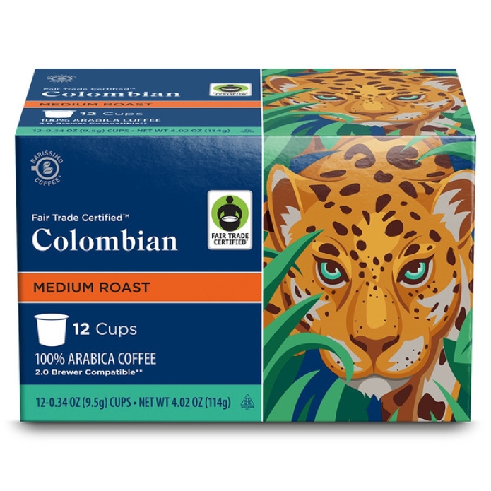 Barissimo Fair Trade Colombian Coffee Cups 12ct (Medium Roast)