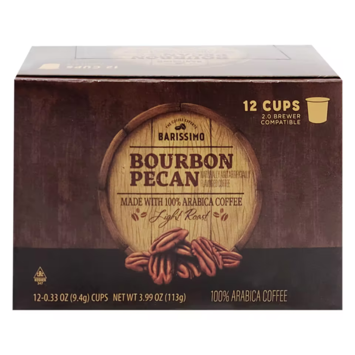 Barissimo Bourbon Pecan Single Serve Coffee Cups 12ct (Light Roast)