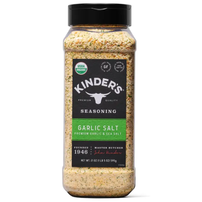 Kinders Premium Garlic Salt Seasoning 21oz (Organic)