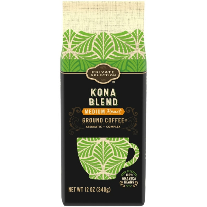 Private Selection Kona Blend Single Origin Ground Coffee 12oz (Medium Roast)