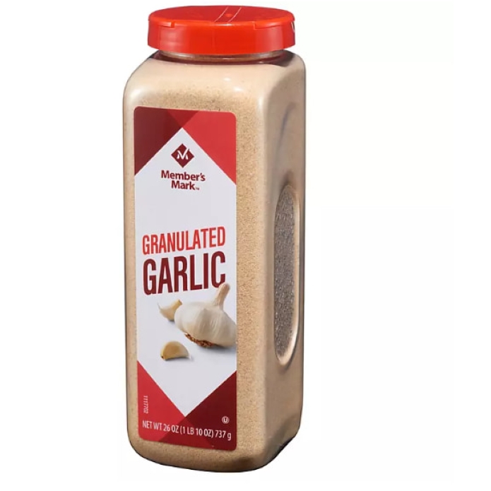 MM Granulated Garlic 26oz Bottle.