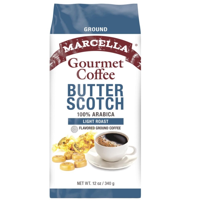 Marcella Butter Scotch Gourmet Ground Coffee 12oz (Light Roast)