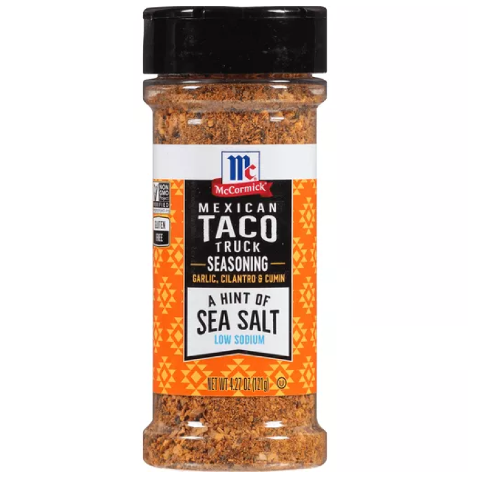 McCormick Mexican Taco Truck Seasoning 4.27oz  (A Hint of Sea Salt)