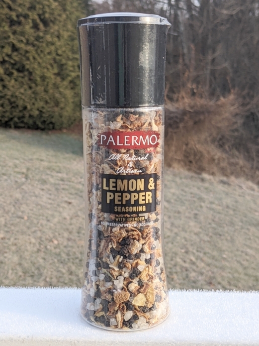 Palermo Lemon and Pepper Seasoning with Grinder 7.23oz