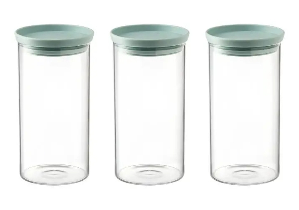 Glass Storage Canisters 1200ml (3pc)