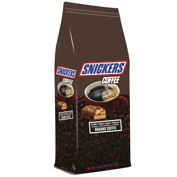 Snickers Caramel Peanut Nougat & Chocolate Flavored Ground Coffee 10oz (Medium Roast)