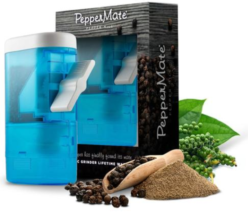 Peppermate Traditional Peppermill (Aqua)