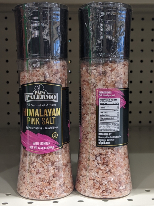 PAPA Palermo Pink Himalayan Salt with Built-in Grinder