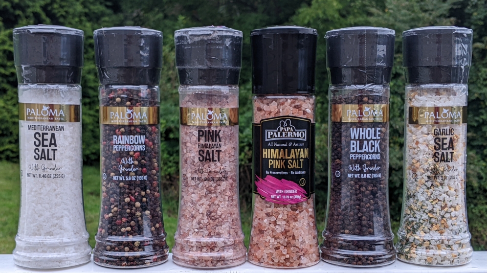 Paloma Seasonings and Spices with Built-in Grinders