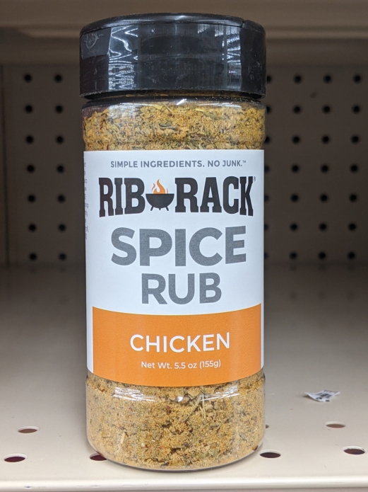 Rib Rack Dry Spice Rub For Chicken.